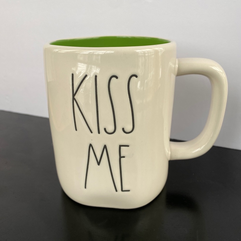 Rae Dunn Kiss Me Shamrock Mug